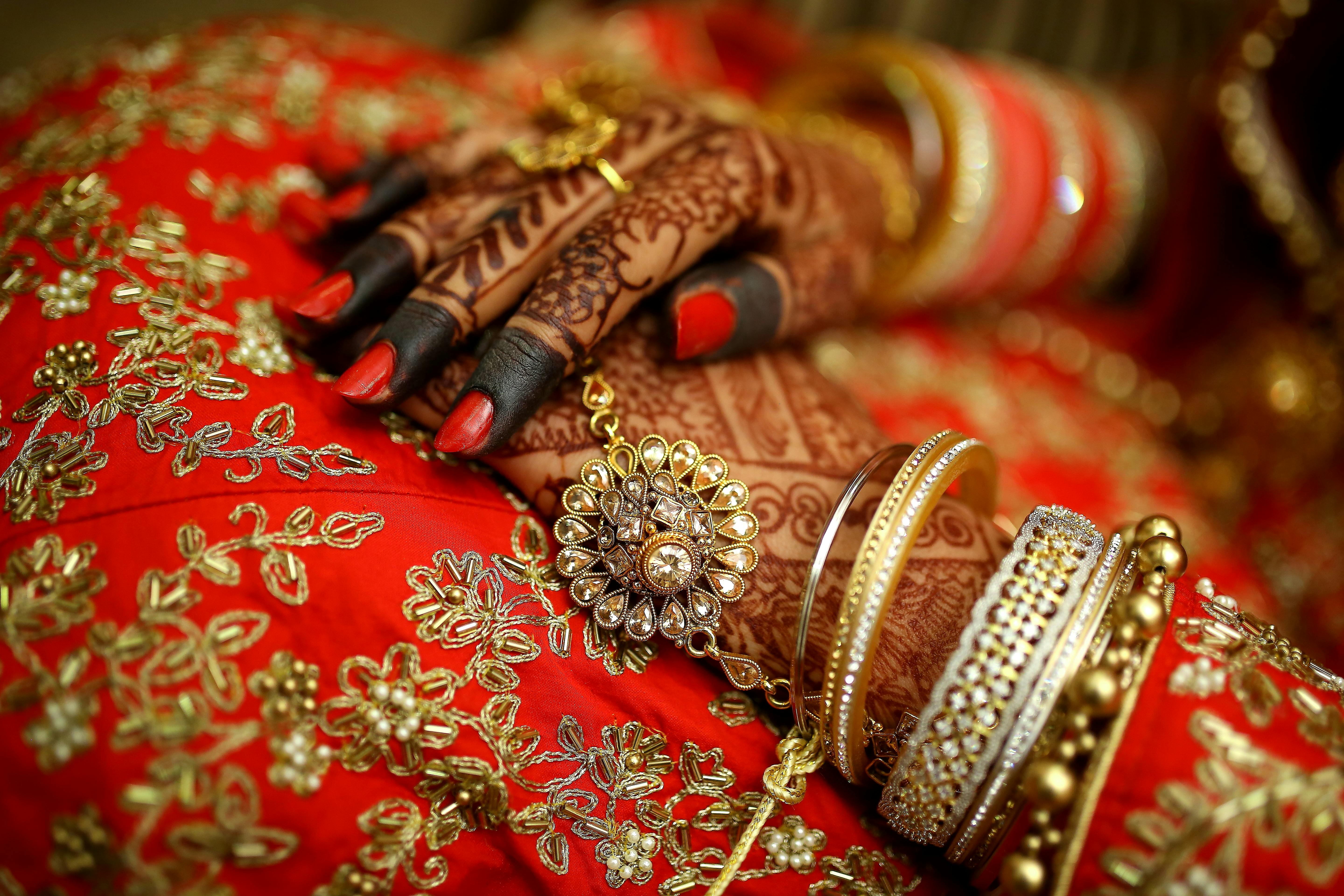 Festival henna design with traditional motifs